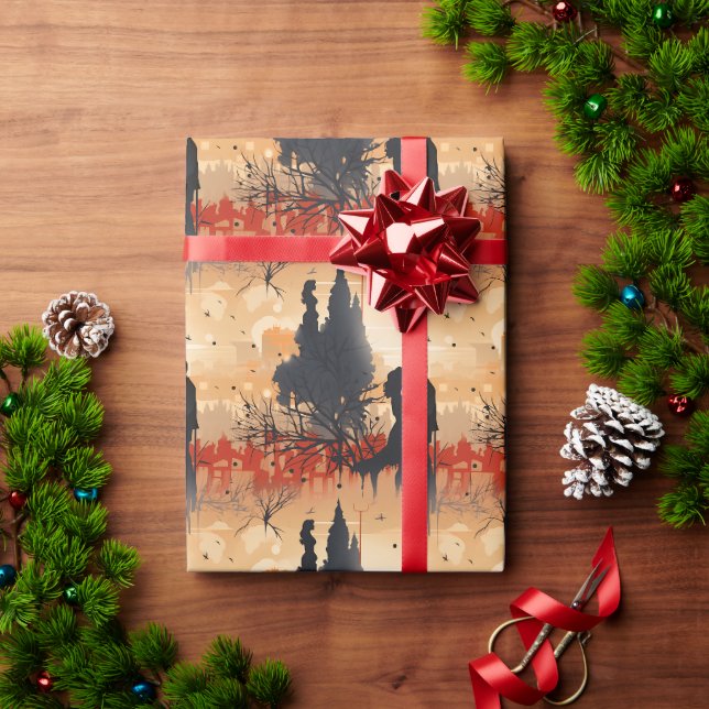 Liebespaar Geschenkpapier (Feiertagsgeschenk)