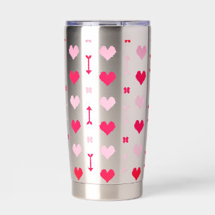 Liebespfeile & Blüten Thermo-Tumbler Thermobecher