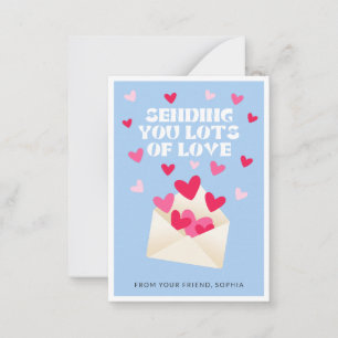 Liebespost Herzen Umschlag Valentinstag senden Mitteilungskarte