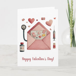 Liebesrezept Valentinsgruß Postkarte