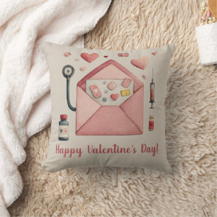 Liebesrezept Valentinstag-Design Postkarte Kissen