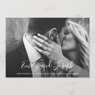 Liebesskript   Save the Date mit Namen und Foto
