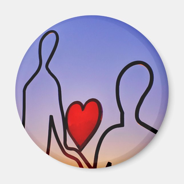 Liebesstatue Magnet (Vorne)
