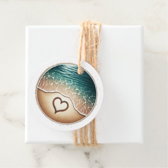 Liebesstrand Geschenkanhänger (Beispiel)
