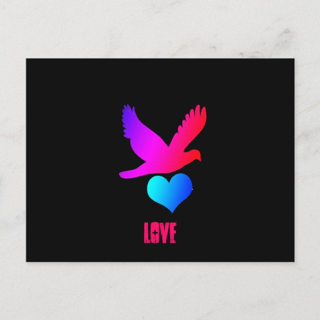 Liebesvogel 2, postkarte (Vorderseite)