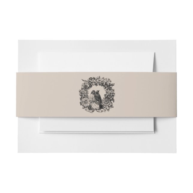 Liebesvögel auf der Wreath Wedding Clay Bly Band (Vorderseite Beispiel)
