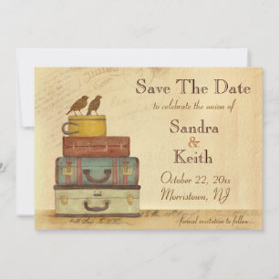 Liebesvögel Bereit Zum Fliegen - Rettet Das Datum Save The Date