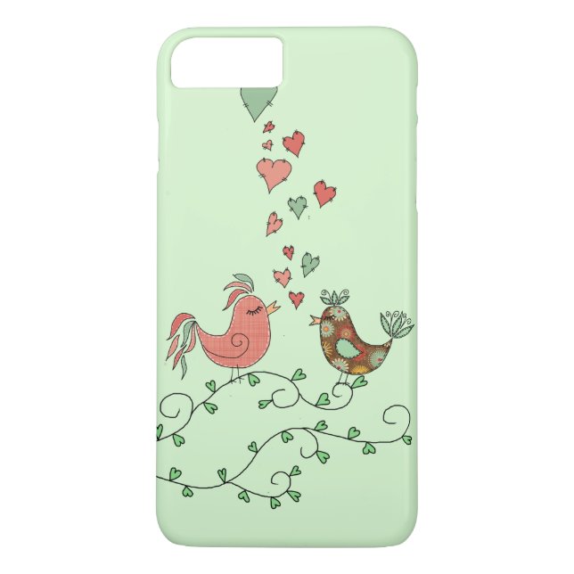 Liebesvögel Case-Mate iPhone Hülle (Rückseite)