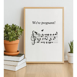 Liebesvögel, die eine Erweiterung der Familie erwa Poster