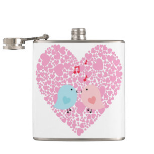 Liebesvögel Flachmann