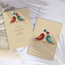 Liebesvögel Hochzeit Save The Date