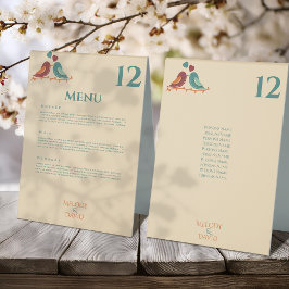 Liebesvögel Hochzeit Tischaufsteller