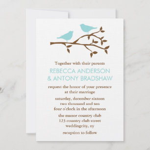 Liebesvögel Hochzeitseinladungen Einladung