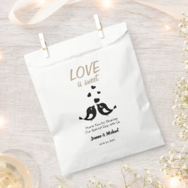 Liebesvögel Liebe ist Sweet Danke Hochzeit Geschenktütchen