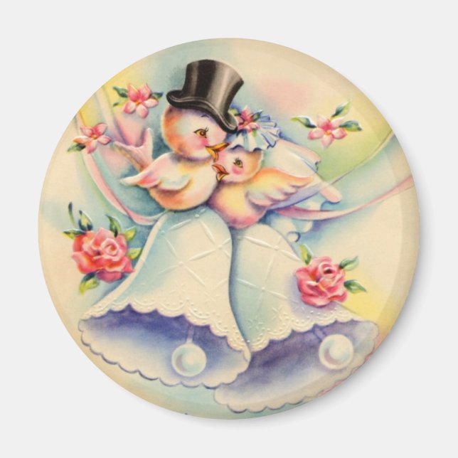 Liebesvögel Magnet (Vorne)