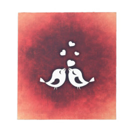 Liebesvögel Notizblock