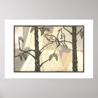 Liebesvögel Poster