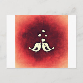 Liebesvögel Postkarte