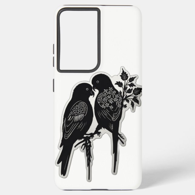 Liebesvögel Samsung Galaxy Hülle (Rückseite)