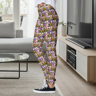 Liebesvögel Tropische Blume Leggings
