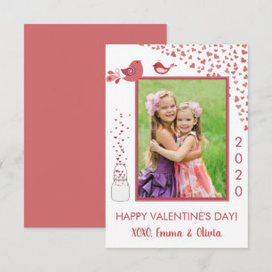 Liebesvögel Valentinstag Herzkarte Einladung