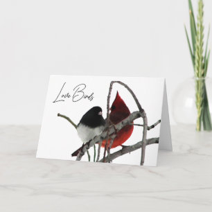 Liebesvogel Valentinstag-Karte Feiertagskarte