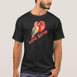 Liebesvögel Valentinstag T-Shirt