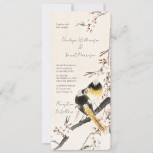 Liebesvögel - Vintage Kunst Hochzeitseinladung Einladung