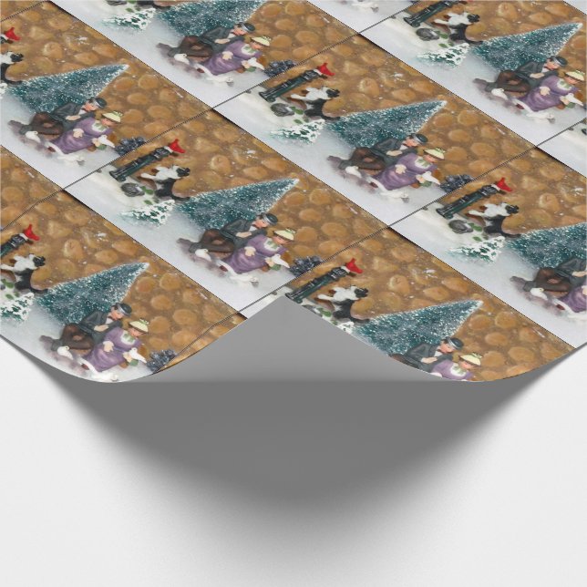 Liebesvögel Weihnachtsbriefe (1213) Geschenkpapier (Ecke)