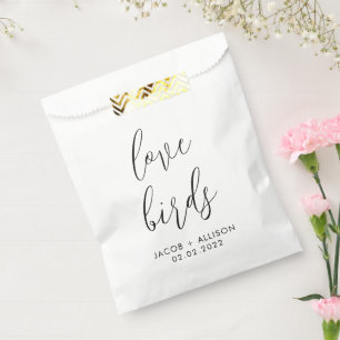 Liebesvögel Wildblume Samen Hochzeit Konfetti favo Geschenktütchen