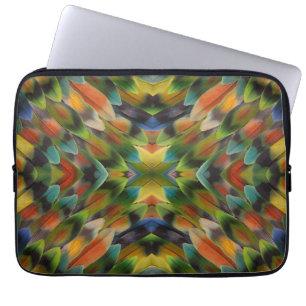 Liebesvogelfeder-Kaleidoskop Laptopschutzhülle