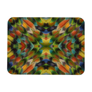 Liebesvogelfeder-Kaleidoskop Magnet