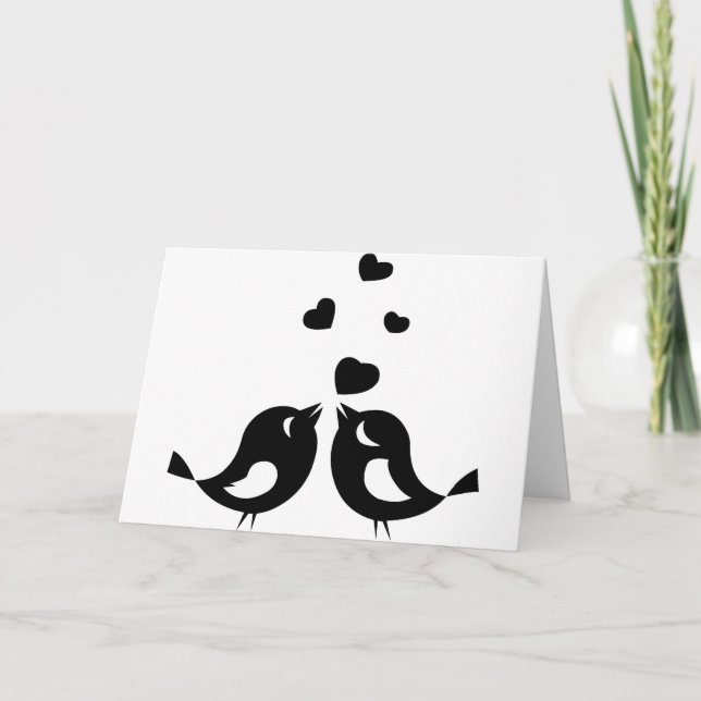 Liebesvogelkarte Karte (Vorderseite)