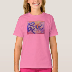 Liebeswort Sonnenuntergang Dämmerung Kunst Glitzer T-Shirt