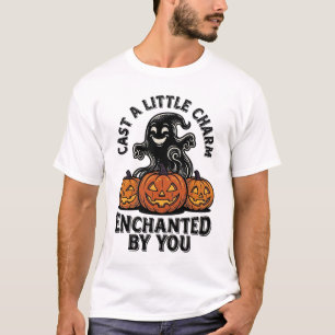 Liebeszauber-Geist Vintage-Halloween-Kürbis-Kunst_ T-Shirt
