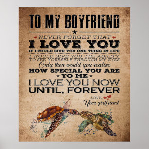 Liebeszitat für Freund   Geschenk für das perfekte Poster