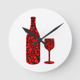 Liebetrank Runde Wanduhr