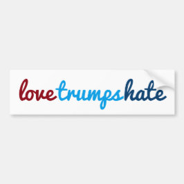 Liebetrumpfhaß Autoaufkleber