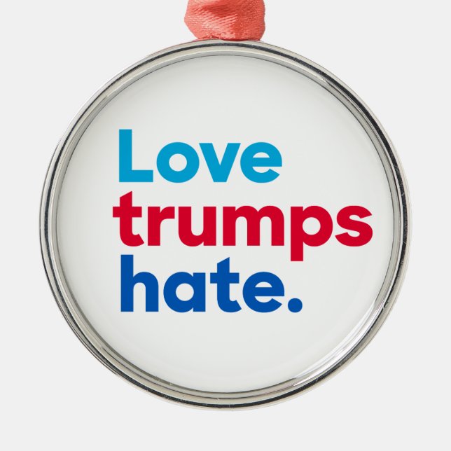 "Liebetrumpfhaß " Ornament Aus Metall (Vorne)