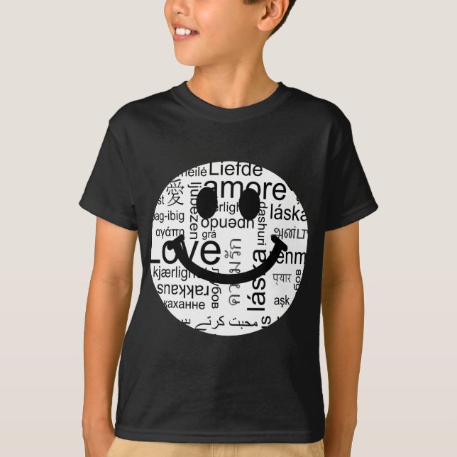 Liebetypographie T-Shirt (Vorderseite)