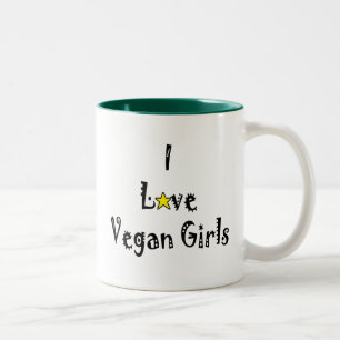 Liebevegans-Tasse Zweifarbige Tasse