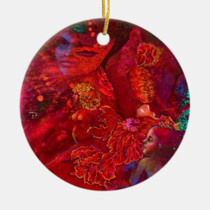 Liebeverzierung Keramikornament