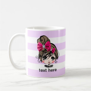 liebevoll , pink , beuge, süß, niedlich, kinder kaffeetasse