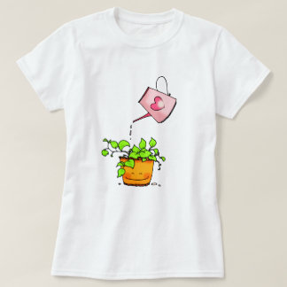 Liebevolle Bewässerung, Glückliche Zimmerpflanze T-Shirt