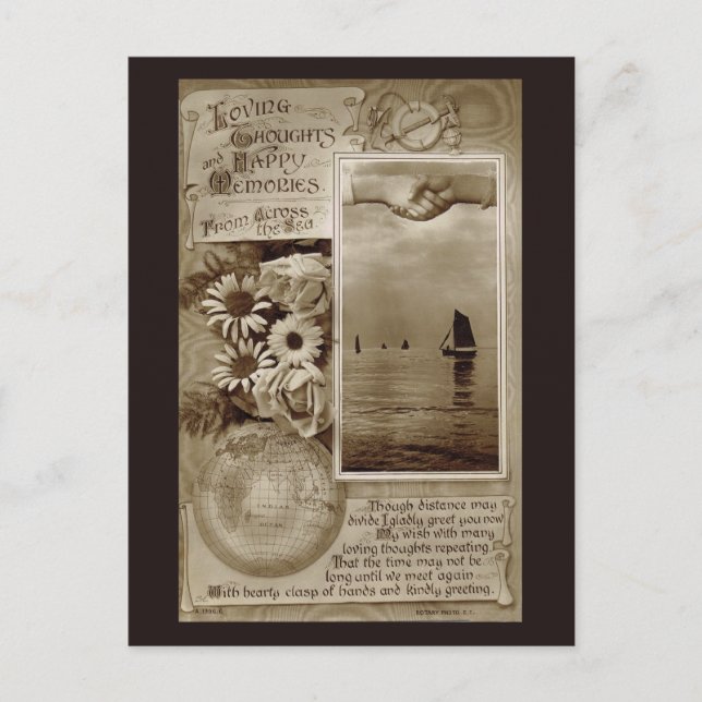 Liebevolle Gedanken Postkarte (Vorderseite)