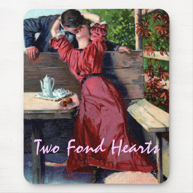 Liebevolle Kiss-Mauspad Mousepad (Vorne)