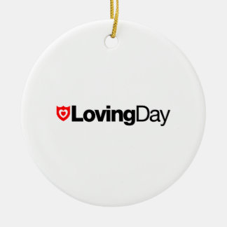 Liebevolle Tageslogo-Verzierung Keramik Ornament