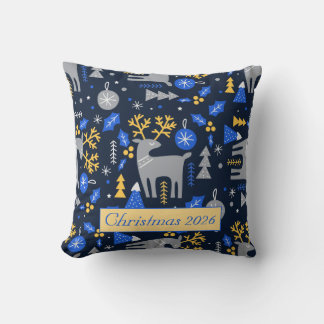 Liebevolle Weihnachten Skandinavischer Stil Blau B Kissen