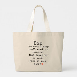 Liebevoller English Bull Terrier sendet seine Lieb Jumbo Stoffbeutel