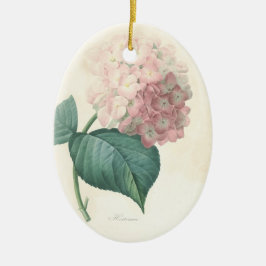 Liebevoller Gedächtnishydrangea-im Keramik Ornament